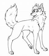 Wolf Coloring Pages Lineart Drawings sketch template