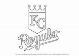Royals Kansas City Logo Draw Coloring Drawing Pages Step Mlb Tutorials Sketch Trending Days Last Template sketch template