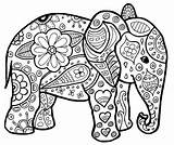 Elefant Mandalas Ausmalen Ausmalbild Kleurplaten Pintar Olifant Elefantes Dieren Erwachsene Colorier Boyama Vorlagen Volwassenen Bordado Malbuch Olifanten Grundschule Unicornios Demott sketch template