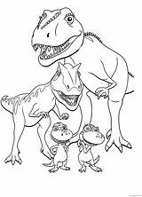 Coloring4free Dino sketch template