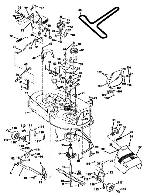 craftsman  mower deck parts diagram wiring diagram