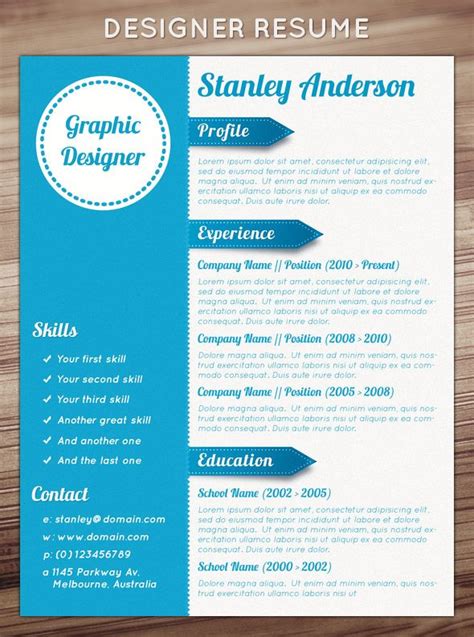 graphic arts resume design images  pinterest resume