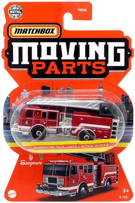 matchbox moving parts seagrave fire truck diecast vehicle walmartcom