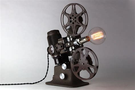 Vintage Bell And Howell Filmo Diplomat 16mm Movie Projector Table Lamp