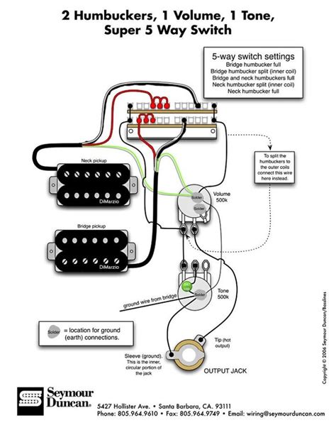 dual humbucker   vol  tone youtube  guitar wiring diagram   guitar wiring diagram