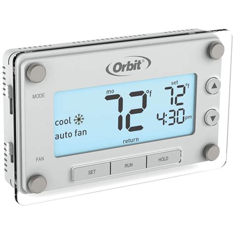 orbit clear comfort programmable thermostat  large easy  read display   home depot
