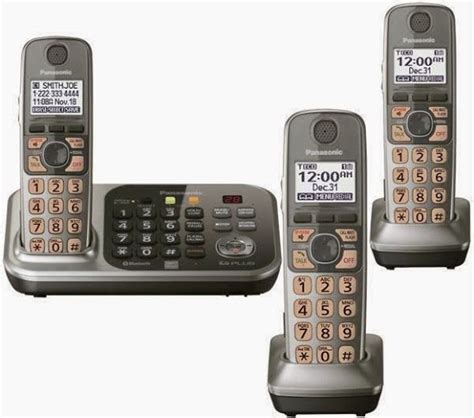panasonic pa kx tg cordless landline phone  answering machine