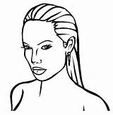 Coloring Pages Famous People Jolie Angelina Singers Actress Color Printable Print Getcolorings Adults Actresses Characters Choose Board sketch template