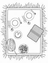 Picnic Coloring Pages Blanket Basket Color Make Summertime Printable Clipart Getcolorings Takes Beach Getdrawings Fun Library Popsicles sketch template