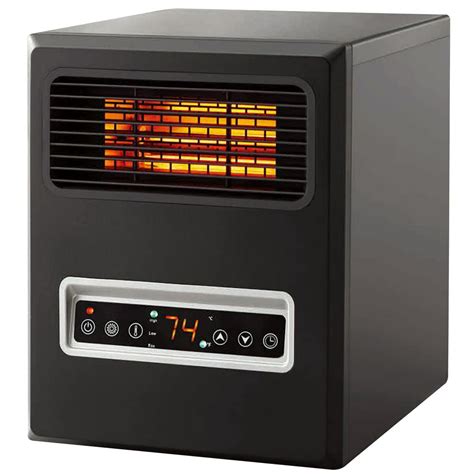 mainstays  element infrared electric cabinet space heater black walmartcom walmartcom