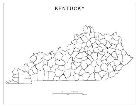 kentucky blank map