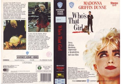 who s that girl 1987 on warner home video italy vhs videotape