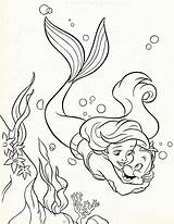 Ariel Coloring Pages Disney Princess Mermaid Flounder Little Colouring Walt Baby Print Eric Characters Printable Drawing Sebastian Sheets Kids Color sketch template