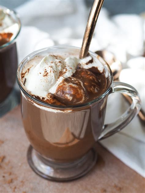 delicious recipes  hot chocolate  cocoa powder