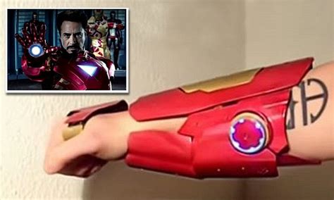 iron man style glove lets  shoot lasers   palm   hand