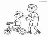Tricycle Coloring Tricycles Coloringcrew Brother Big Pages sketch template