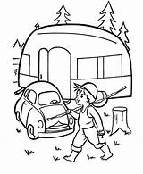 Camping Camper Coloring Pages Caravan Printable Car Sheets Rv Kids Cars Printables Color Embroidery Trailer Colouring Sheet Scribblefun Adult Campers sketch template