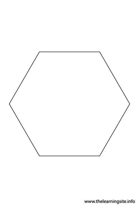hexagon  sides  learning site