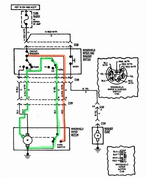 afi windshield wiper motor wiring diagram wiring diagram  schematic