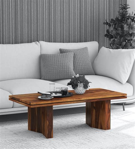 Buy Marie Solid Wood Coffee Table In Rustic Teak Finish Woodsworth By