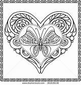 Butterfly Older Colouring Zentangle Pergamano Verob sketch template