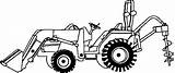 Tracteur Coloriage Dessin Traktor Tractors Ausmalbilder Colorier Coloriages sketch template
