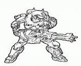 Coloring Pages Halo Reach Printable Print sketch template