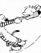 Calvin Hobbes Pages Coloring Getcolorings Printable sketch template
