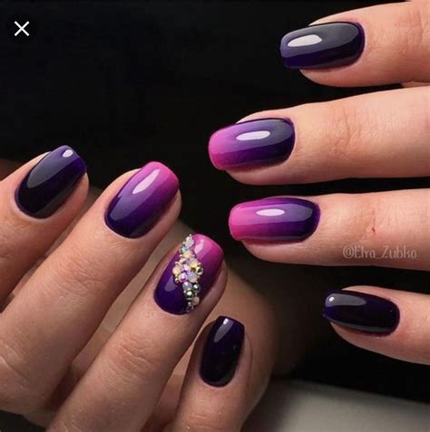 pin by saraskyab on uÑas purple nail art nail art ombre