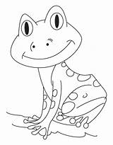 Tadpole Coloring Happy Kids sketch template