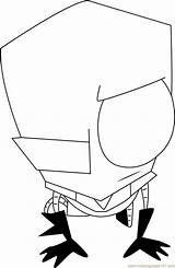 Invader Zim Coloringpages101 sketch template