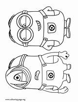 Coloring Pages Minions Despicable Minion Stuart Kids Dave Colouring Printable Fun Eyed Birthday Color Happy Skinny Two Small Challenge Marker sketch template