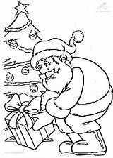 Santa Claus Coloring Size Pages Viewed Kb sketch template