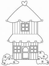 House Two Coloring Storey Kids Illustration Useful Book Stock sketch template