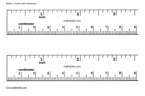 printable rulers  actual size