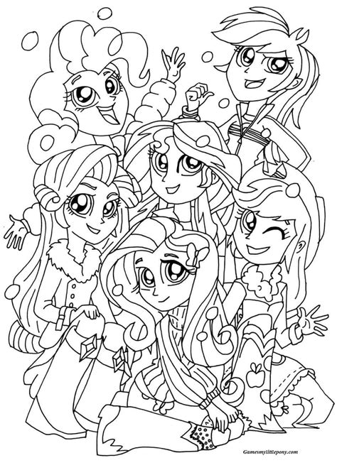 pony equestria girl christmas coloring pages coloring page