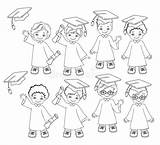 Ragazzi Abito Graduazione Insieme Tocco Conoscenza Cappello sketch template