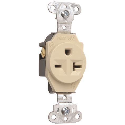 ps   single receptacle   side wire ivory gordon electric supply