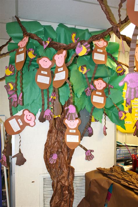 rockin   rainforest jungle theme classroom monkey crafts