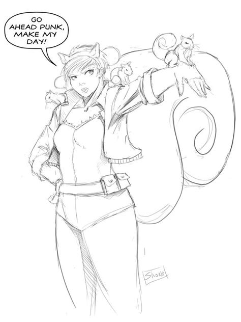 squirrel girl marvel coloring pages coloring pages