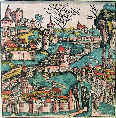 Bohemia Map From The Nuremburg Chronicle A Late 15th C