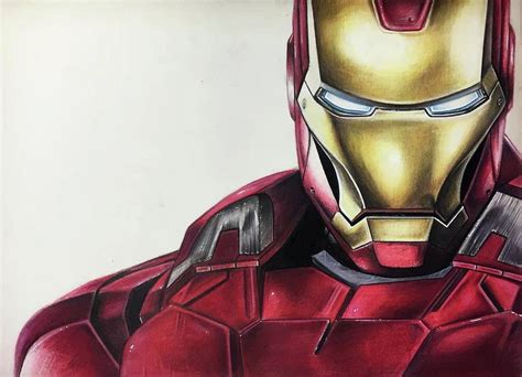 iron man drawing by kevin ciapparelli