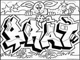 Graffiti sketch template