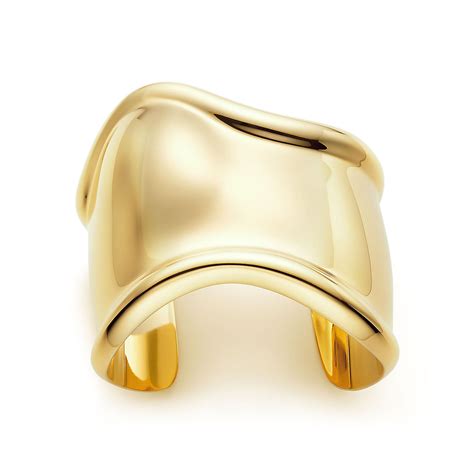 Elsa Peretti® Bone Cuff In 18k Gold Medium Tiffany And Co
