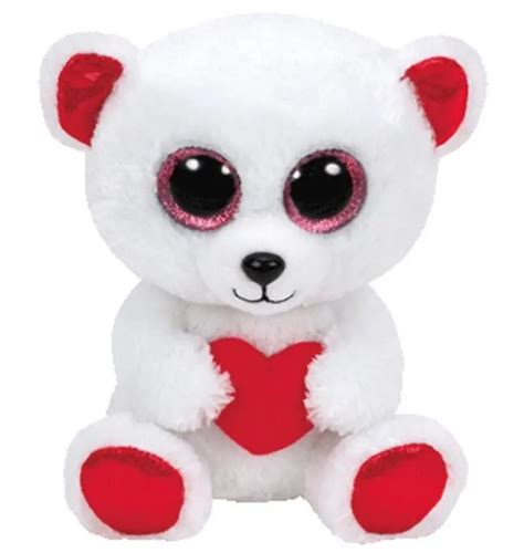 ty beanie boos cuddly bear  valentine bear cm plush stuffed