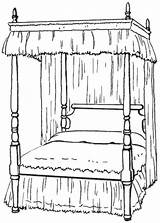 Bedroom Canopy Clipartoday Cliparts Designlooter Gclipart sketch template