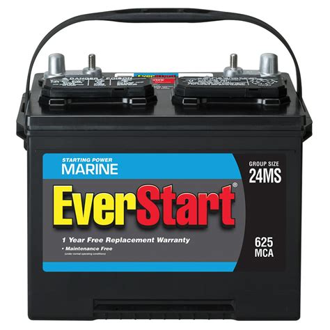 everstart lead acid marine starting battery group size ms  volt mca walmartcom