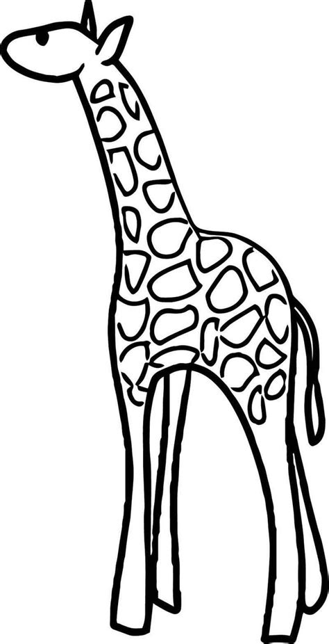 giraffe small coloring page coloring pages giraffe coloring pages