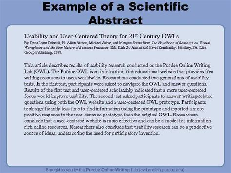 writing scientific abstracts abstract