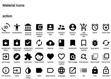 material icon library   icons library